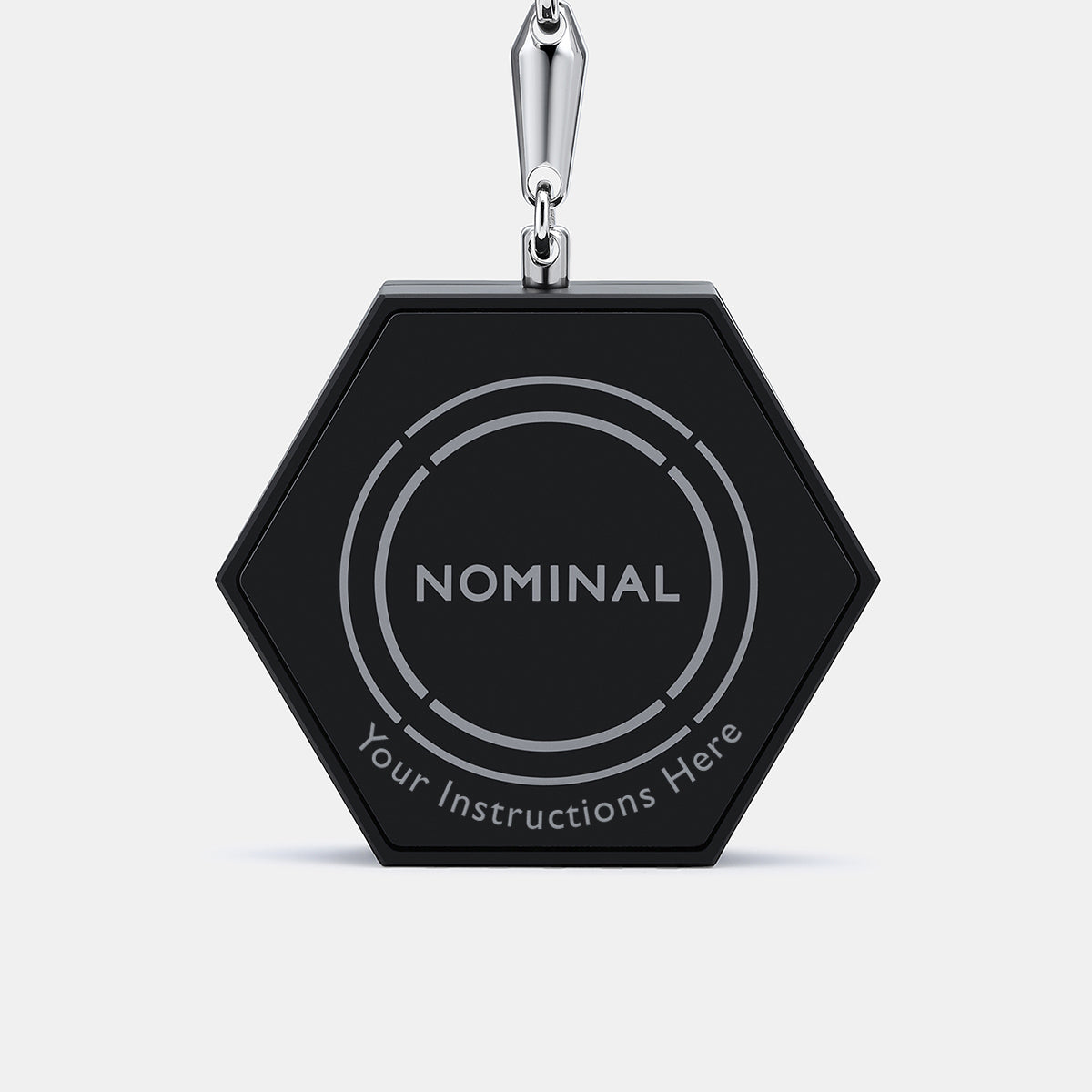 NOMINAL Heat Shield Keyring Engraving